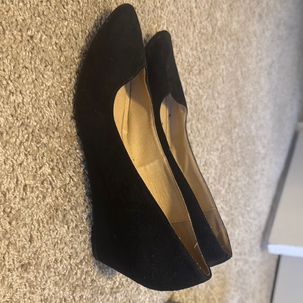 Black Suede Flats